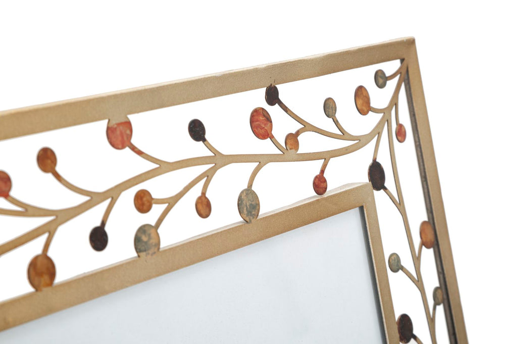 Gold Metallic Verziert mit Arms Bilderrahmen