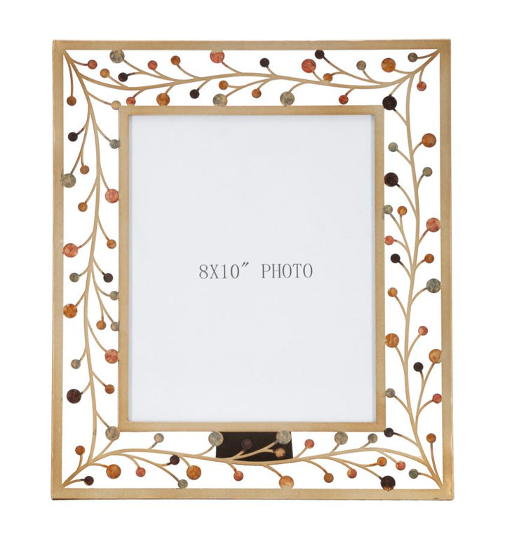 Gold Metallic Verziert mit Arms Bilderrahmen