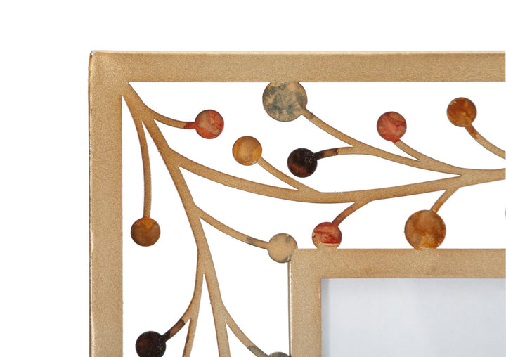 Gold Metallic Verziert mit Arms Bilderrahmen