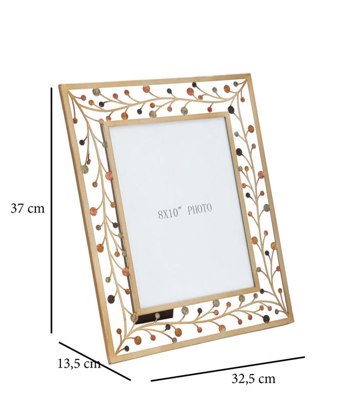 Gold Metallic Verziert mit Arms Bilderrahmen