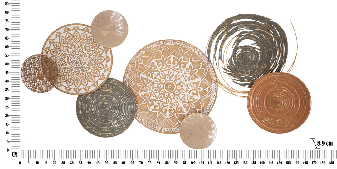 Metall Kreise Geometrisch Wanddekoration