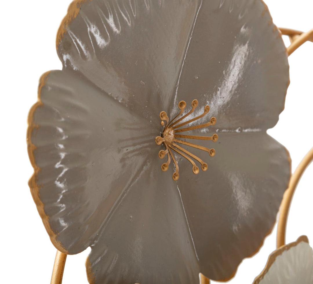 Metall Blume Wanddekoration