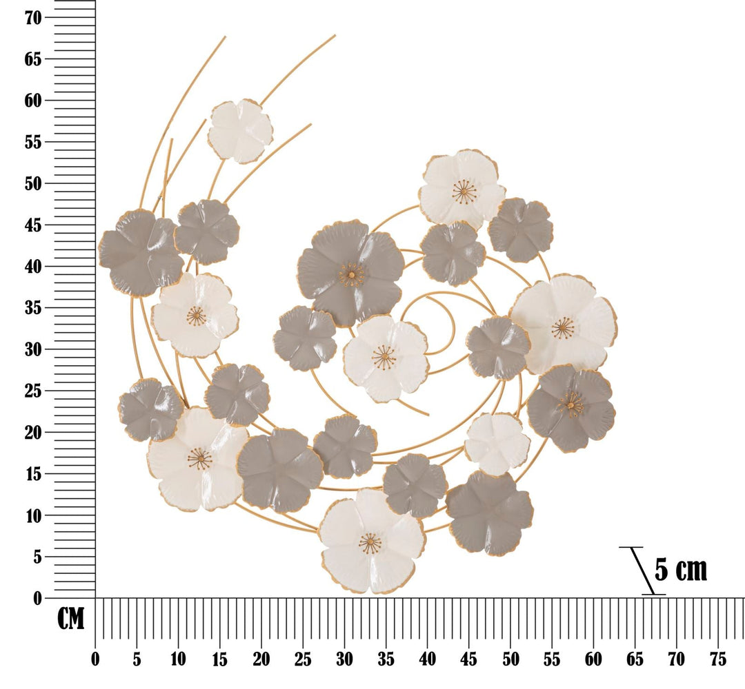 Metall Blume Wanddekoration