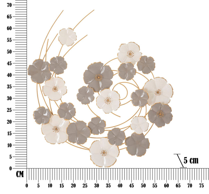 Metall Blume Wanddekoration