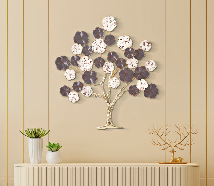 Metall Floral Holz Wanddekoration