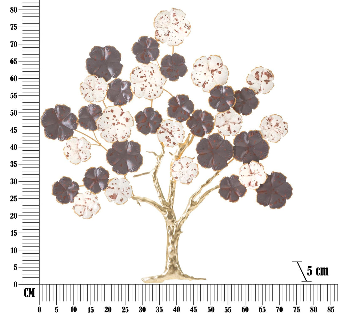 Metall Floral Holz Wanddekoration