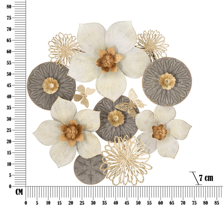 Metall Blume Wanddekoration