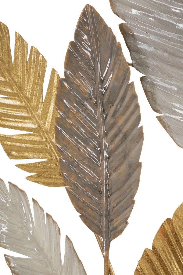 Metall Tropical Leaf Bouquet Wanddekoration