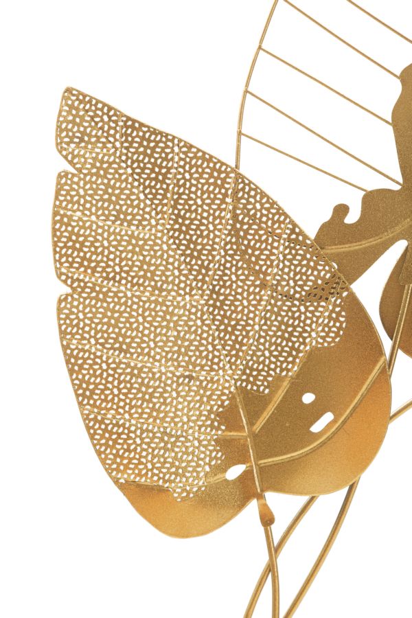 Gold Farbe Blatt Wanddekoration