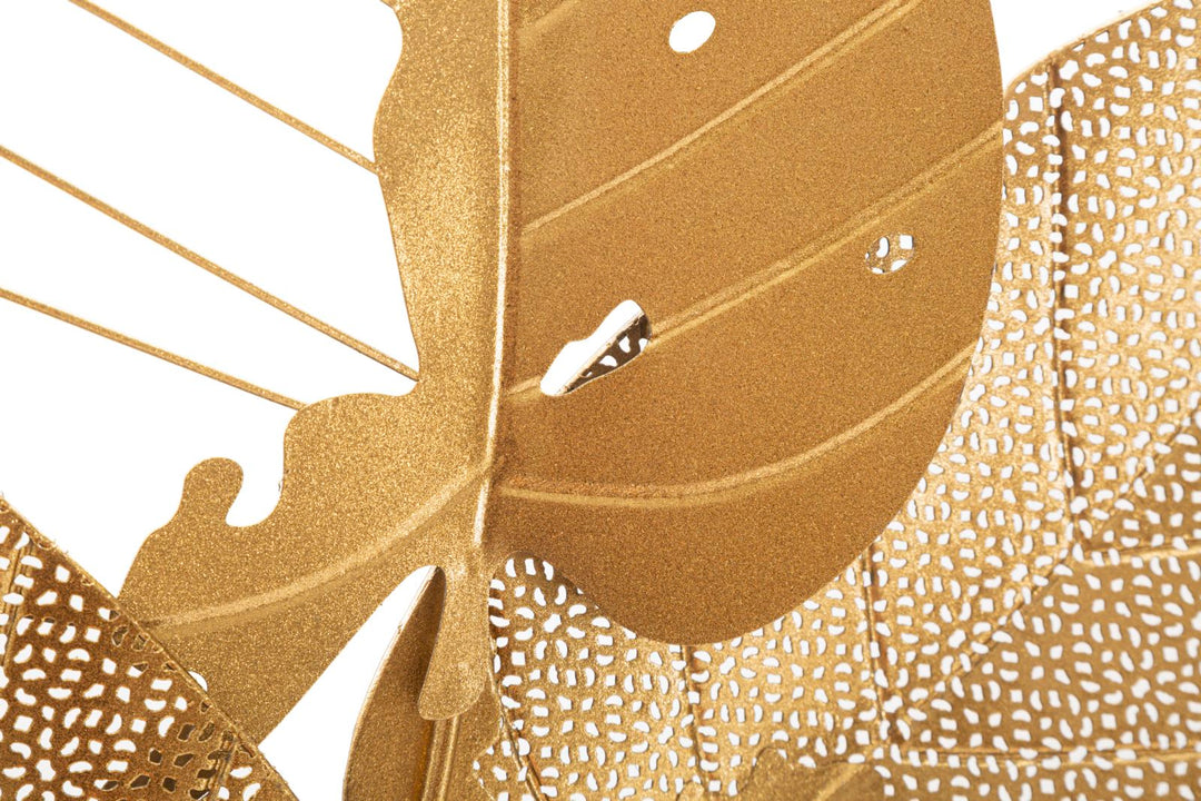 Gold Farbe Blatt Wanddekoration