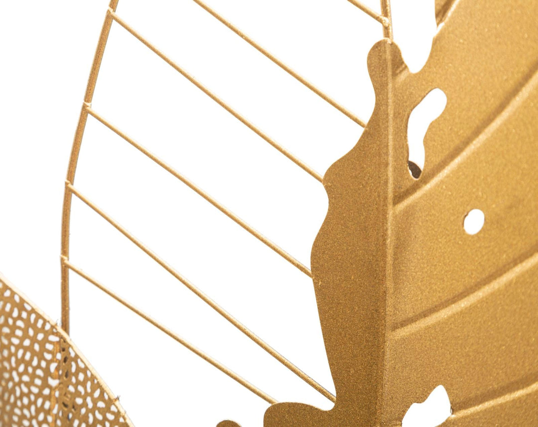 Gold Farbe Blatt Wanddekoration