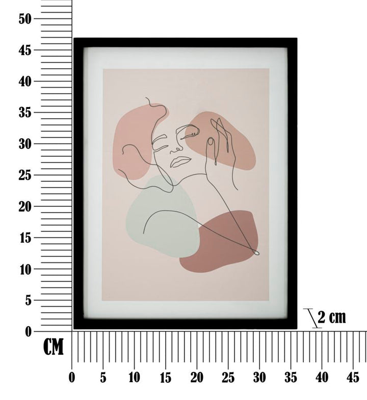 Moderne böhmische Malerei, die eine Frau darstellt