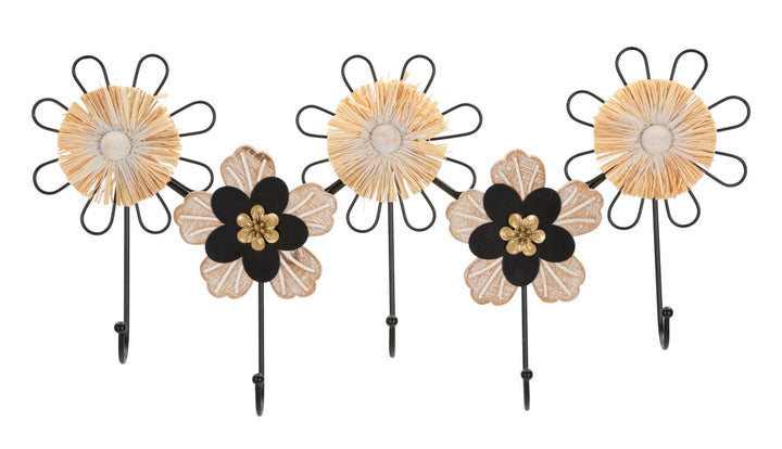 Florale Wandleuchten aus Metall und Holz