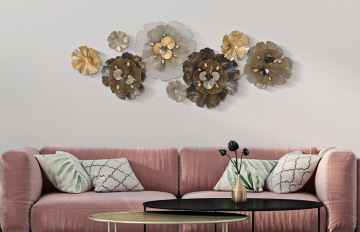 Metall Blume Wanddekoration