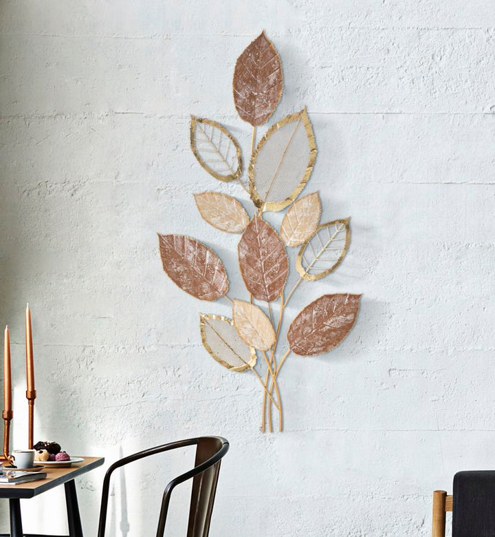 Metall-Blatt-Bouquet Wanddekoration
