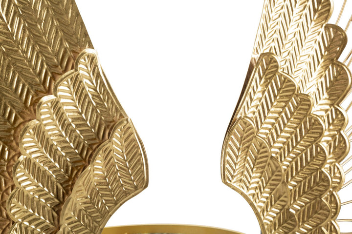 Gold Farbe Metall Engelsflügel Wanddekoration