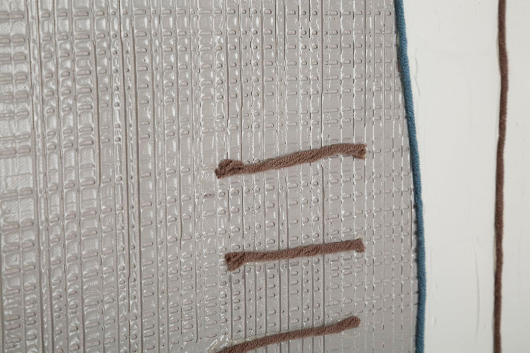 Braunes modernes böhmisches geometrisches Gemälde