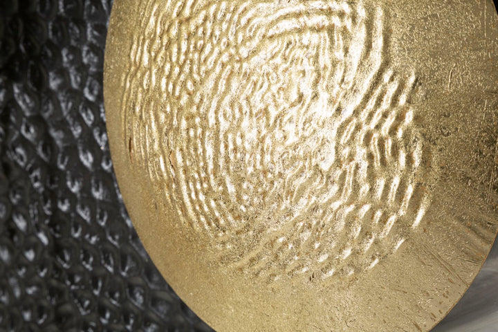 Geometrische Kreise aus Metall Wanddekoration