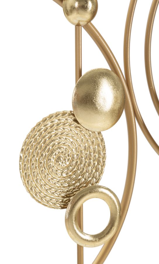 Gold Metall Geometrische Kreise Metallische Wanddekoration
