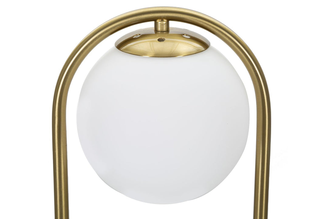 Goldene gewölbte Metall-Tischlampe