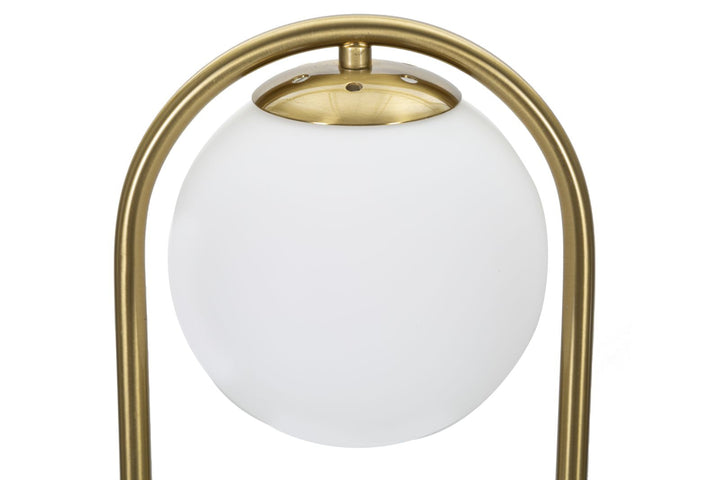 Goldene gewölbte Metall-Tischlampe