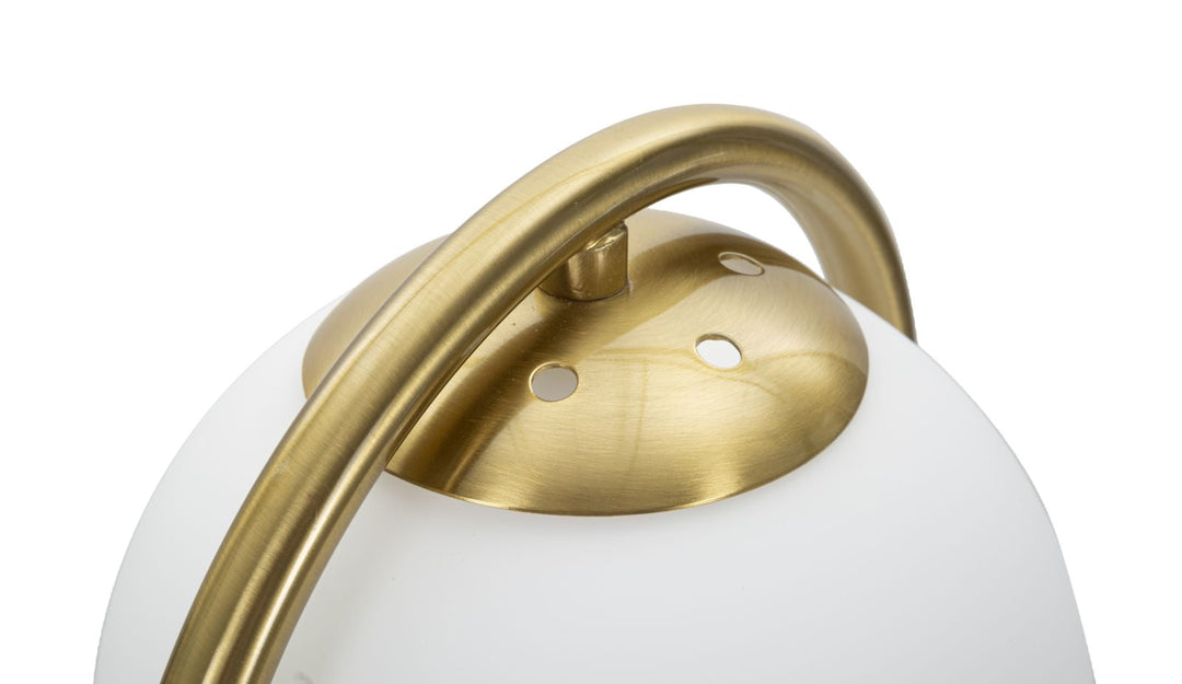 Goldene gewölbte Metall-Tischlampe