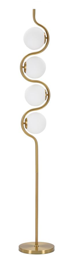 Gold Metall Stehlampe mit 4 Brennern