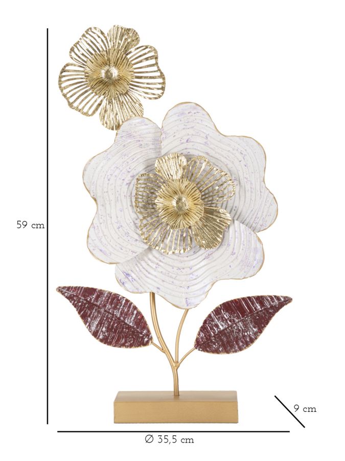 Metall Blumen Dekoration (Moderne Skulptur)