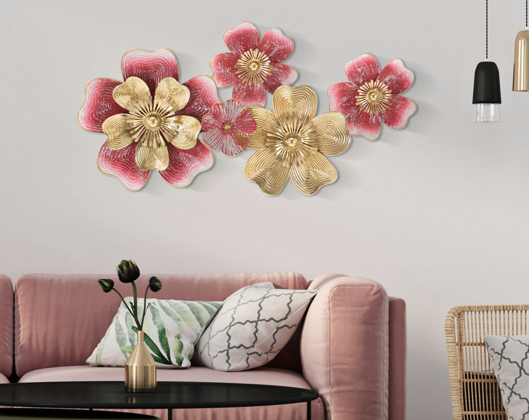 Metall Blume Wanddekoration