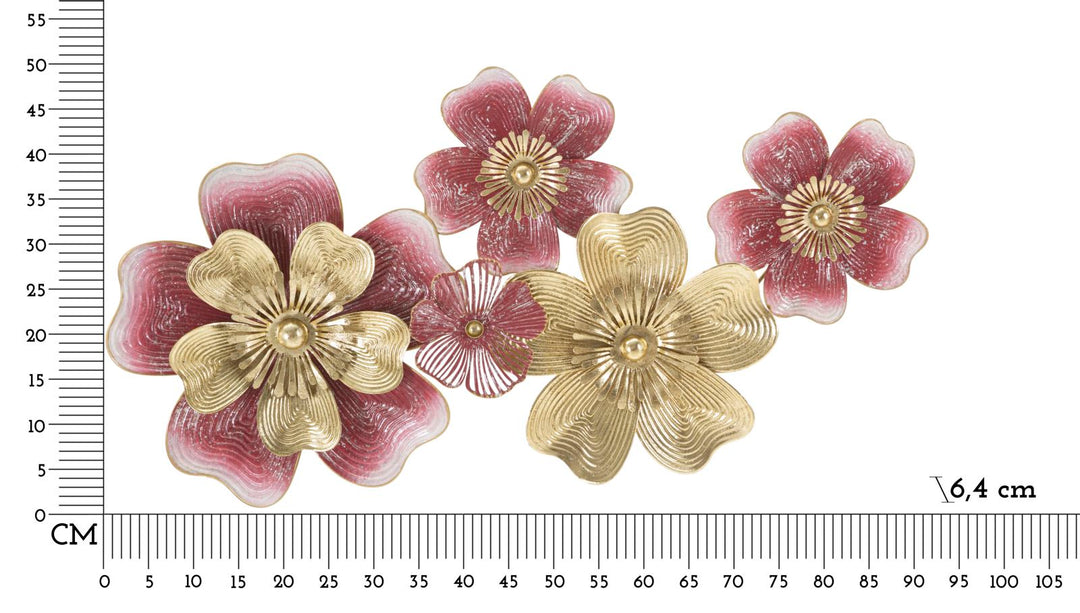 Metall Blume Wanddekoration