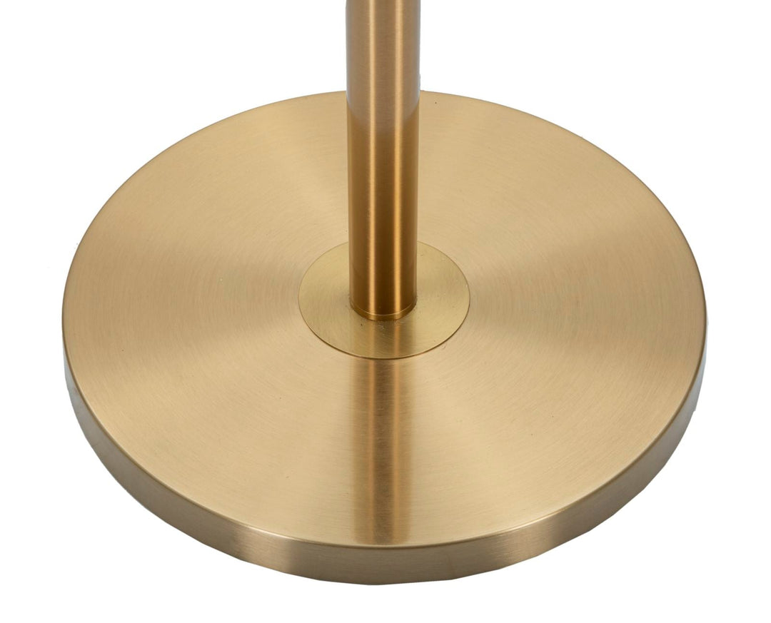 Luxuriöse Stehlampe in Gold und Weiß