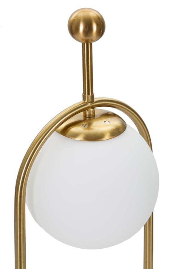 Goldene gewölbte Metall-Tischlampe