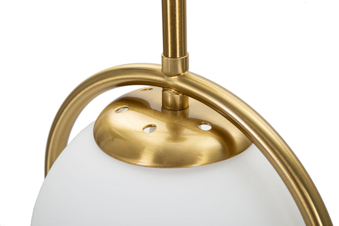 Goldene gewölbte Metall-Tischlampe