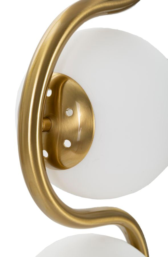 Gold Metall Stehlampe mit 4 Brennern
