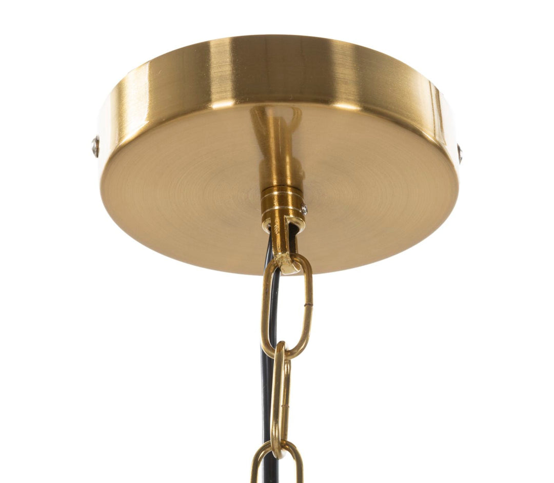 Goldene Metall-Deckenleuchte in Tropfenform