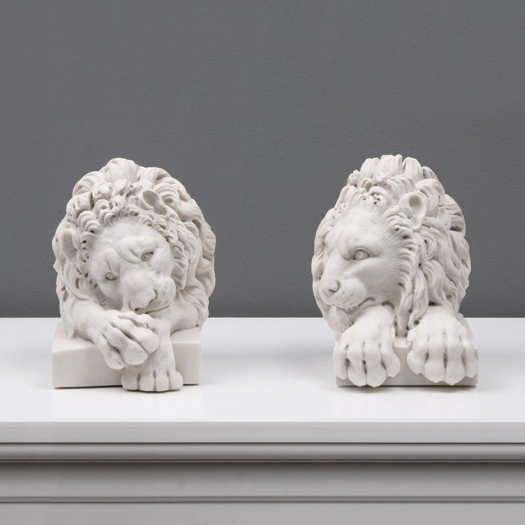 Canova Löwen Buchstützen (im Paar)