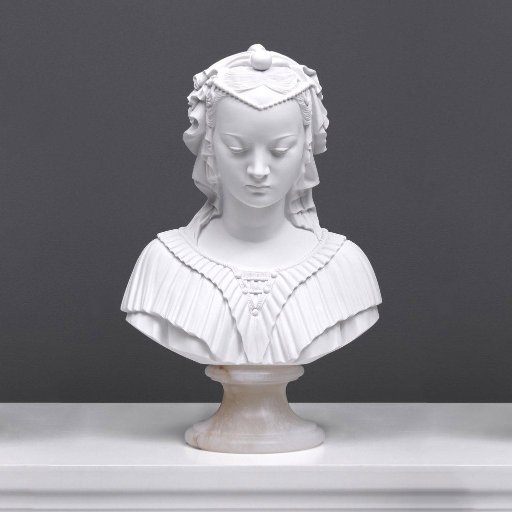 Verschleierte Jungfrau Büste Skulptur (Verschleierte Dame als Madonna di Lippi)