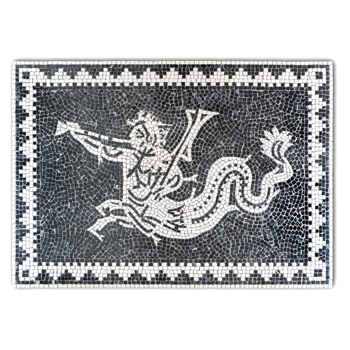 Meereskentaur (Ichthyokentaur) Marmor-Mosaik