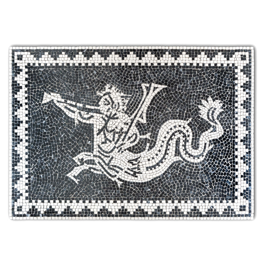 Meereskentaur (Ichthyokentaur) Marmor-Mosaik