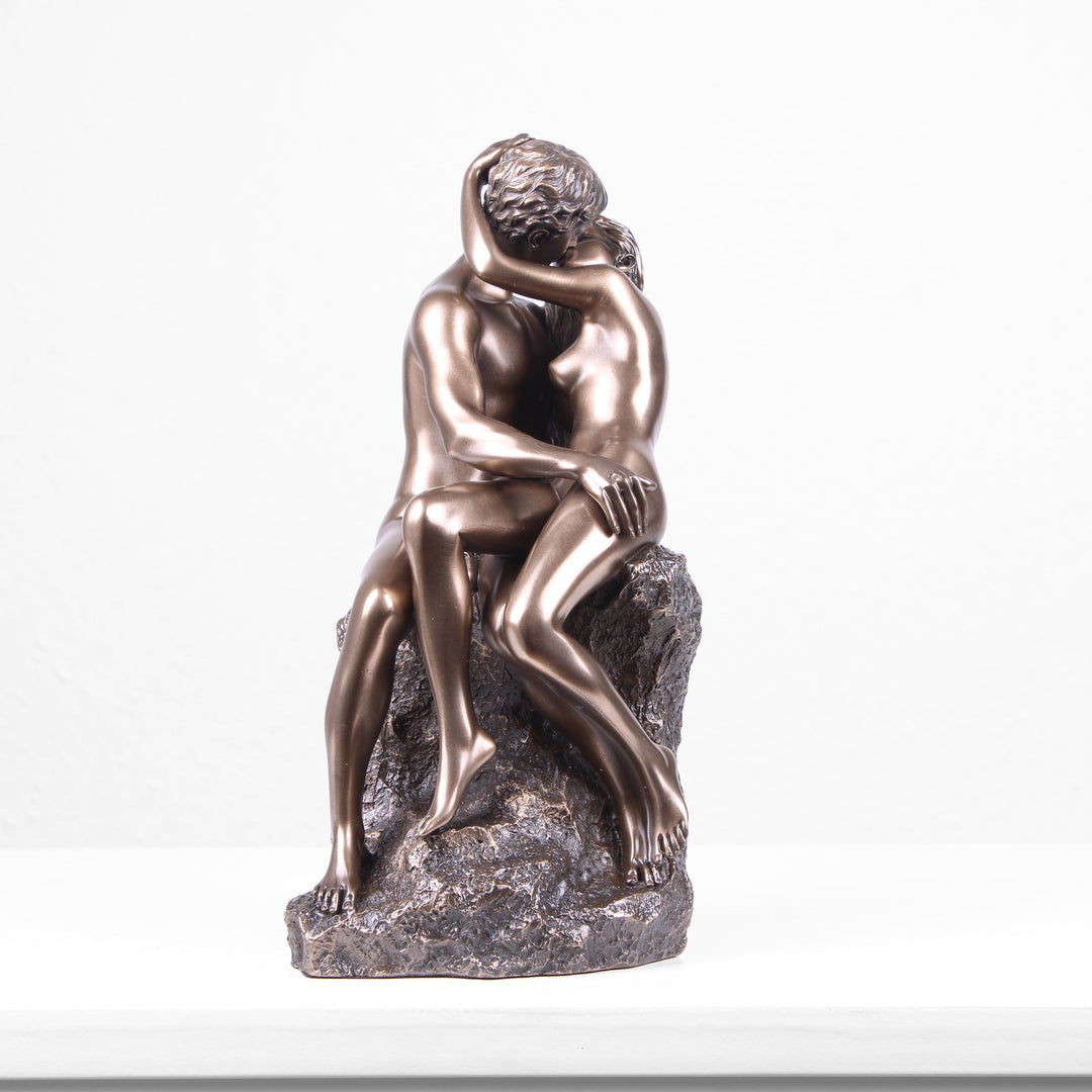Der Kuss Skulptur von Rodin (Kaltguss-Bronze Statue)