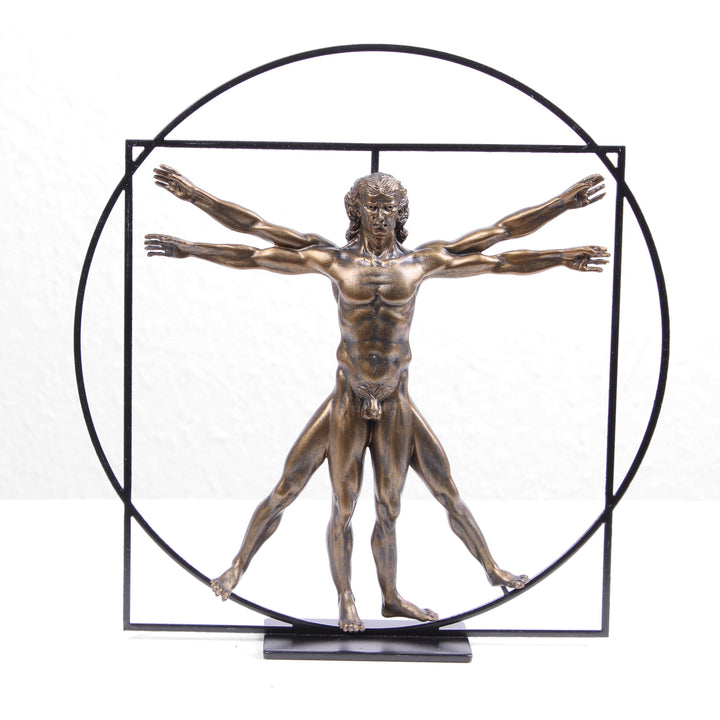 Der vitruvianische Mensch Skulptur (Körper Statue von Da Vinci)