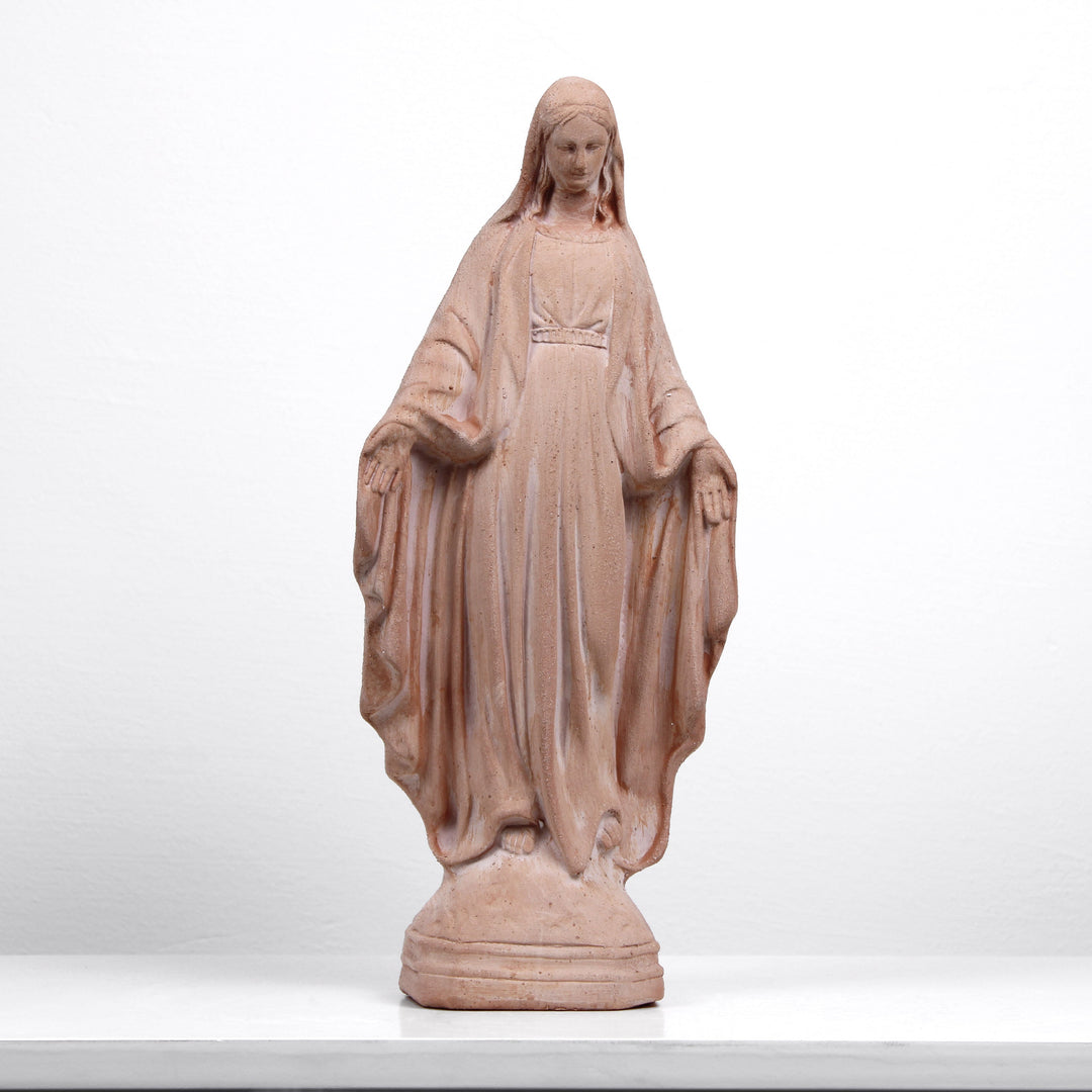 Gartenstatue Jungfrau Maria Terrakotta (Klein)