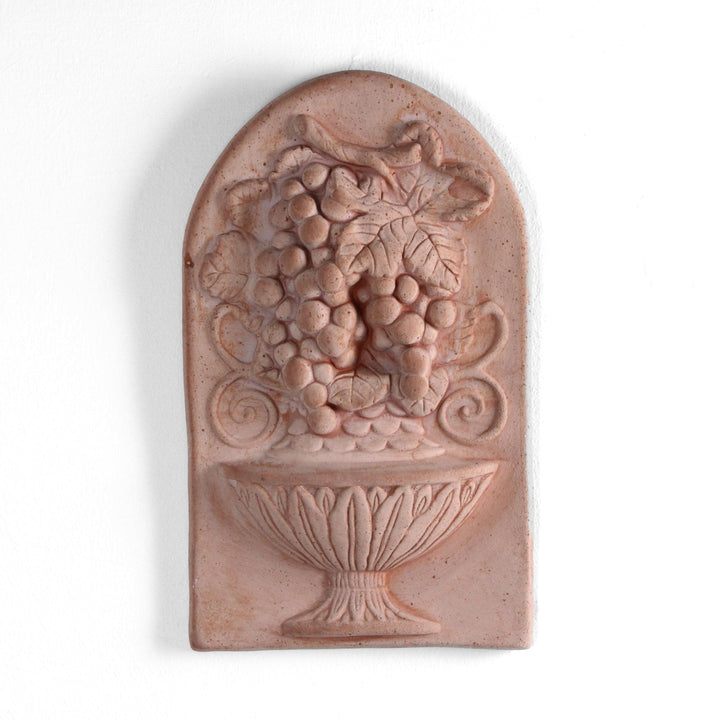 Weintrauben Terrakotta Basrelief