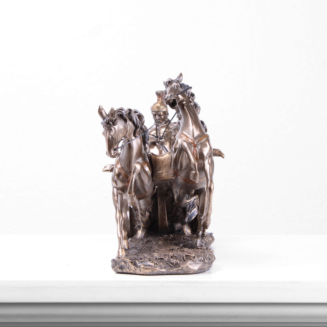 Ben Hur Römischer Streitwagen (Bronzierte Skulptur aus Kunstharz)