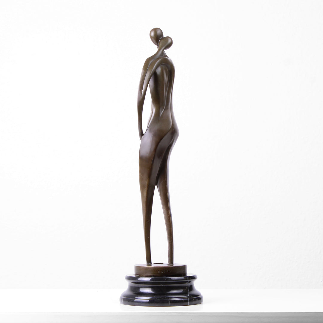 Liebespaar Skulptur (Bronze, Wachsguss)