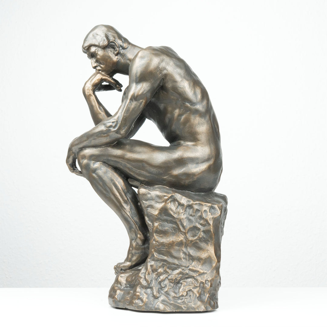 Der Denker Skulptur von Rodin (Groß, Bronzierte Skulptur aus Kunstharz)