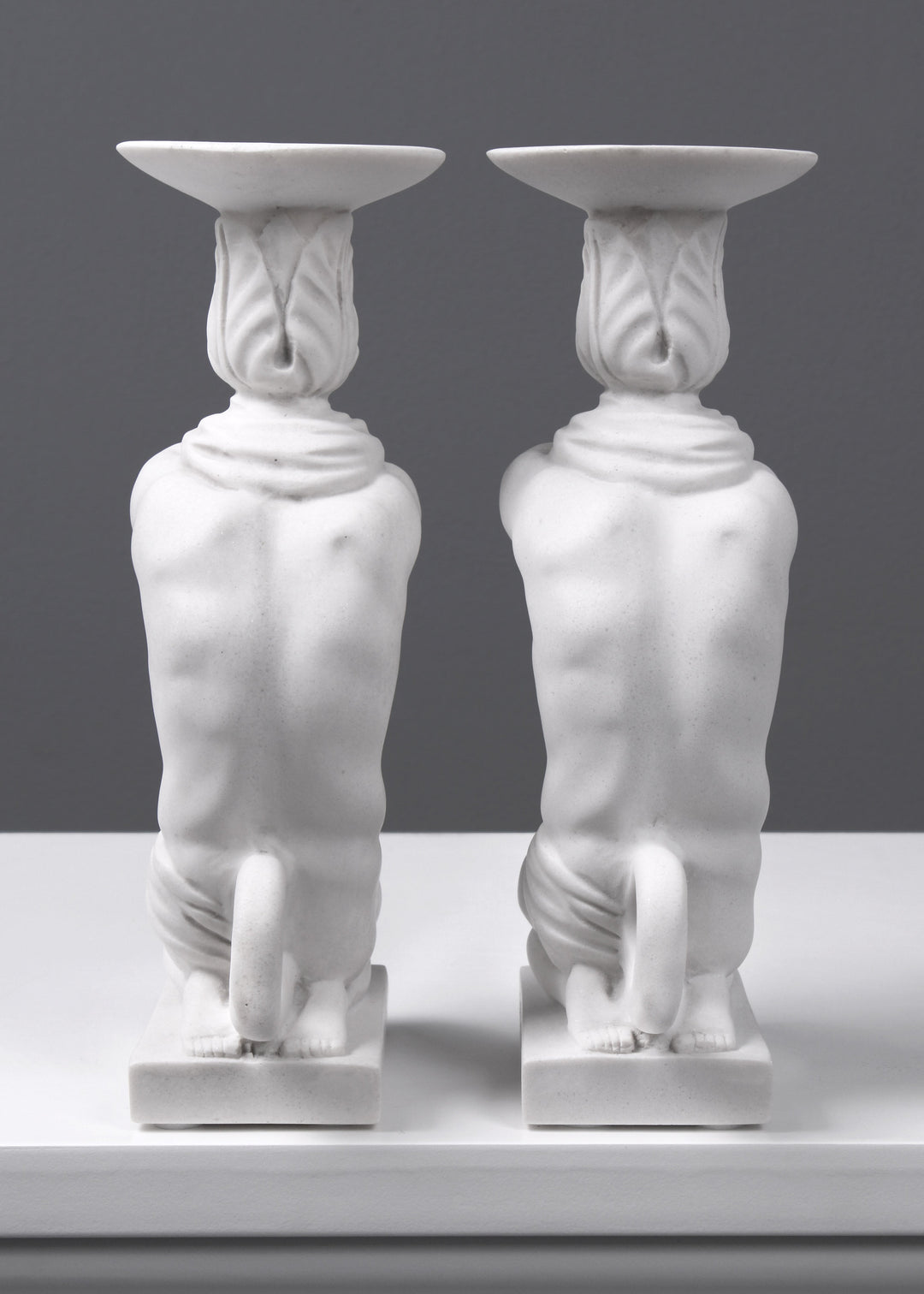 Atlas Kerzenhalter Statue im Paar (Klein)