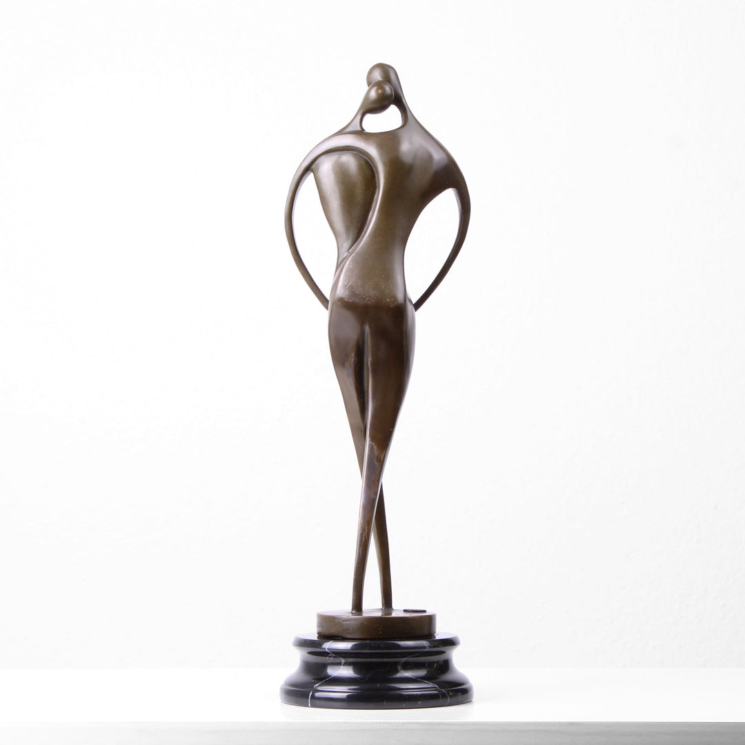 Liebespaar Skulptur (Bronze, Wachsguss)