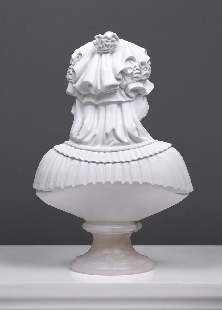 Verschleierte Jungfrau Büste Skulptur (Verschleierte Dame als Madonna di Lippi)
