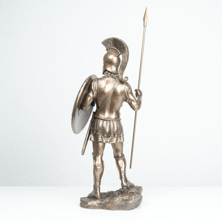 Spartanischer Krieger (Bronzierte Skulptur aus Kunstharz)